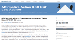 Desktop Screenshot of affirmativeactionlawadvisor.com